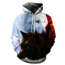 Load image into Gallery viewer, New Fashion Wolf Hoodies 3d Sweatshirts Print