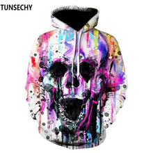Load image into Gallery viewer, Skull 3D Digital printing Hoodies Sweatshirt